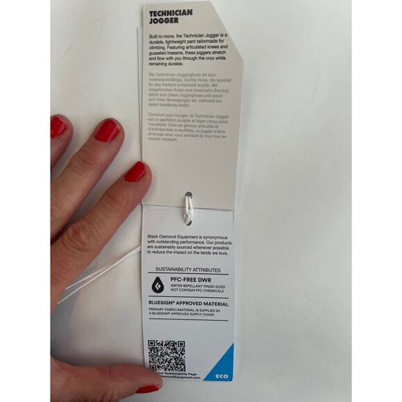 BLACK DIAMOND 
WOMEN'S TECHNICIAN
JOGGER PANTS BLACK GRAY LARGE - Picture 15 of 15